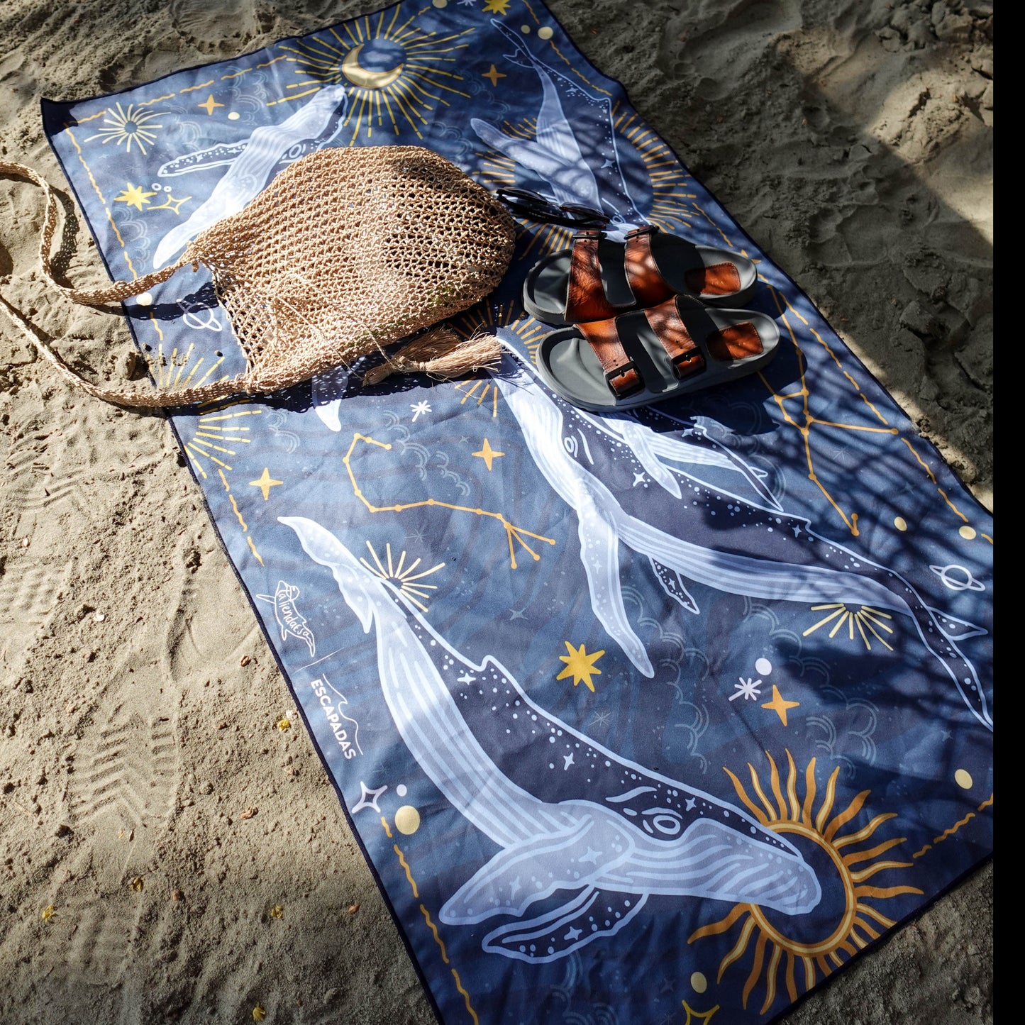 Whales Microfiber Towel