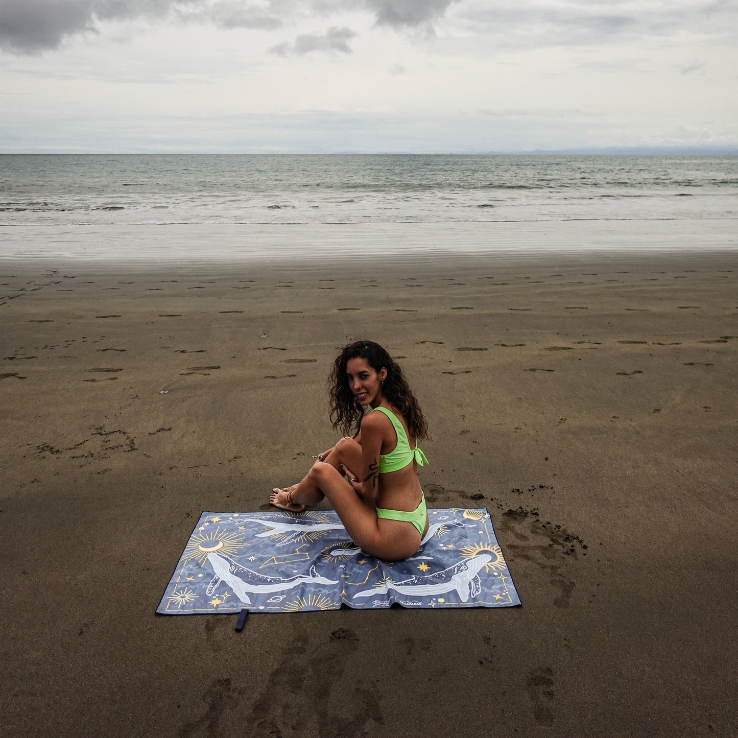 Whales Microfiber Towel