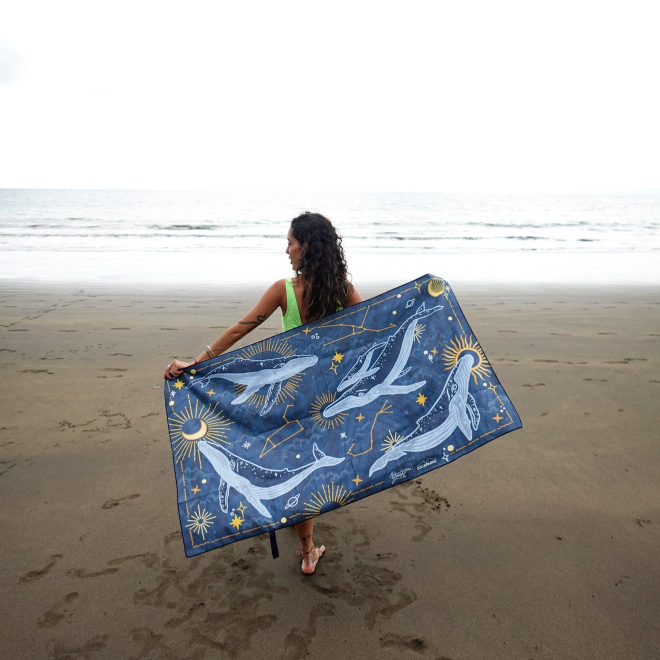 Whales Microfiber Towel