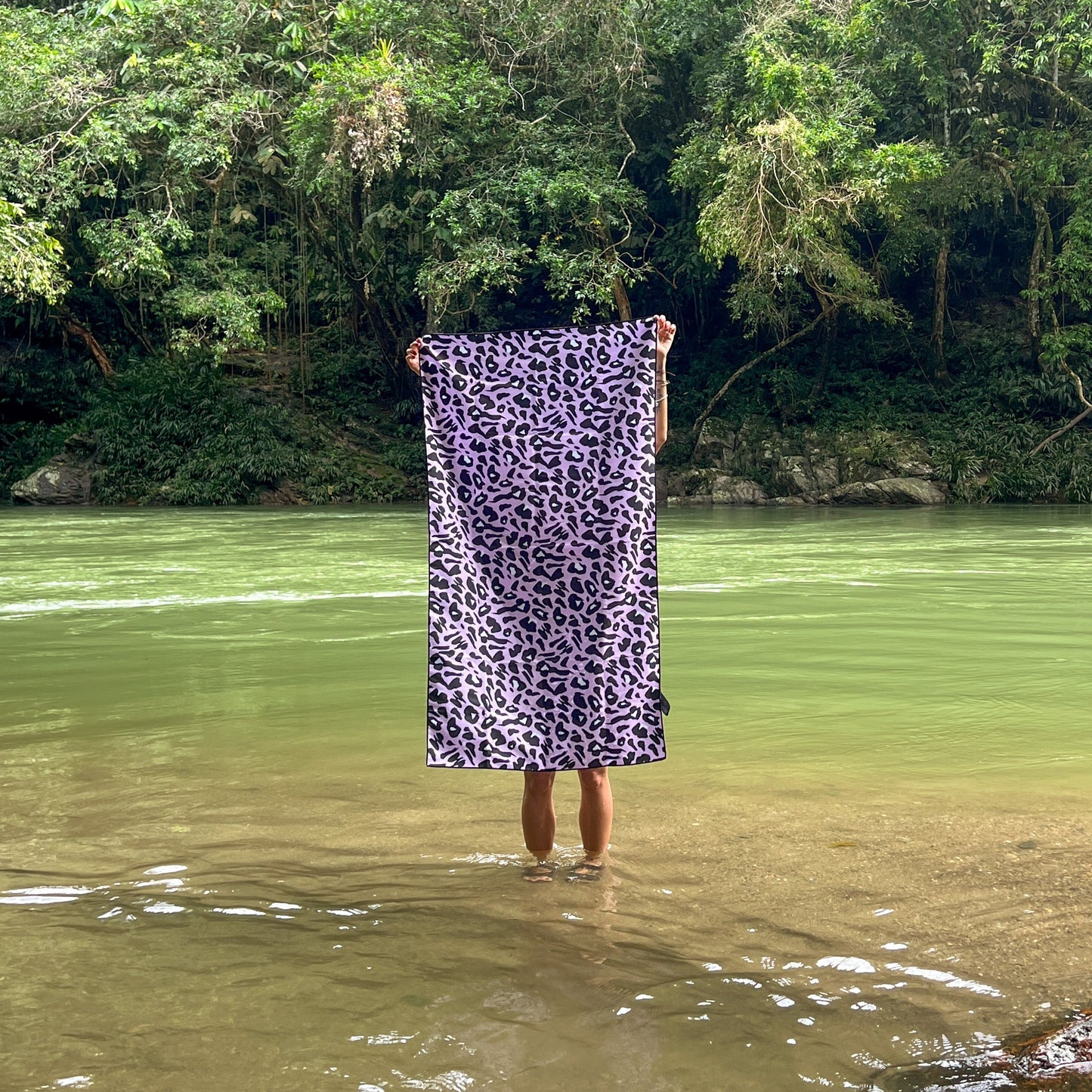 Animal Print Microfiber Towel