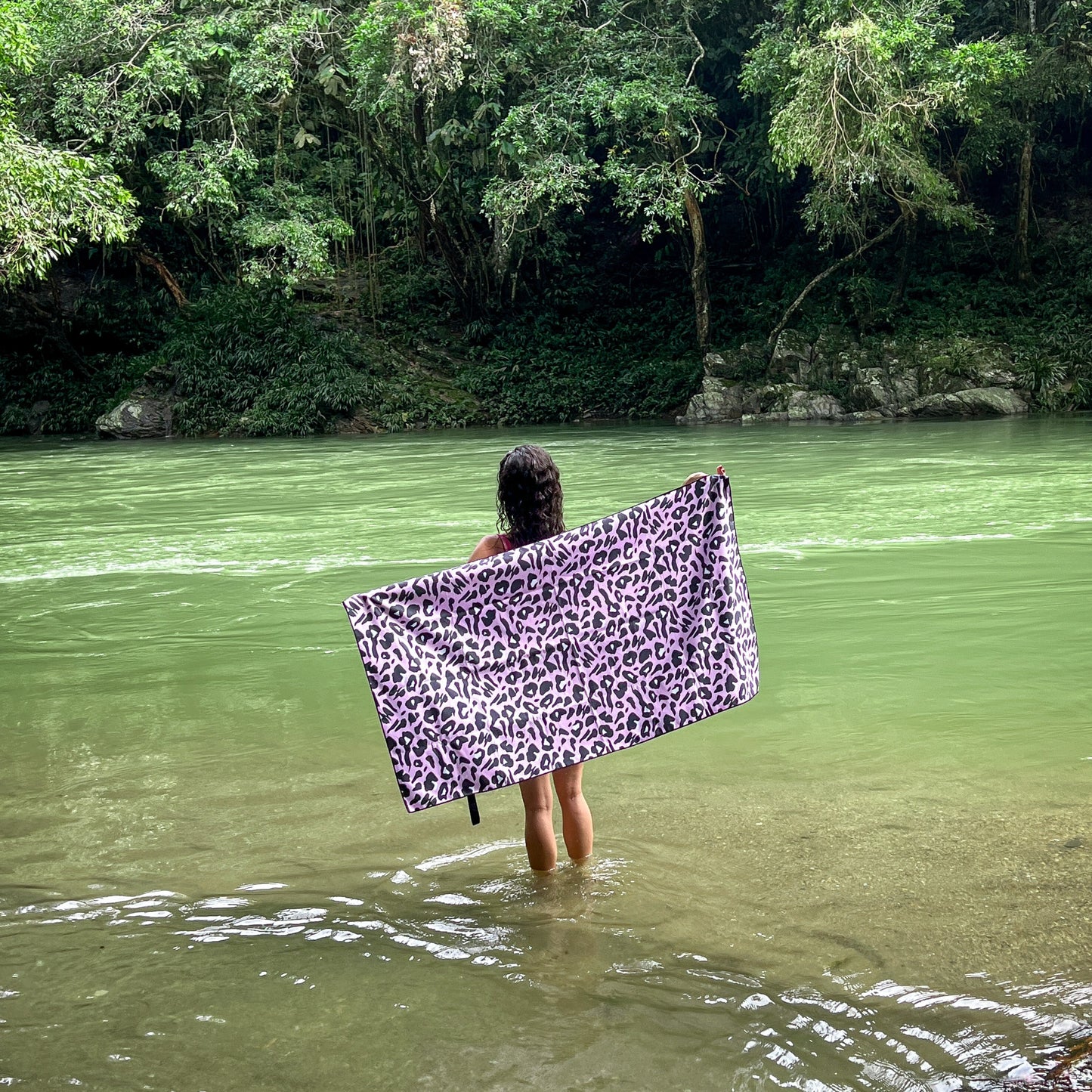 Animal Print Microfiber Towel