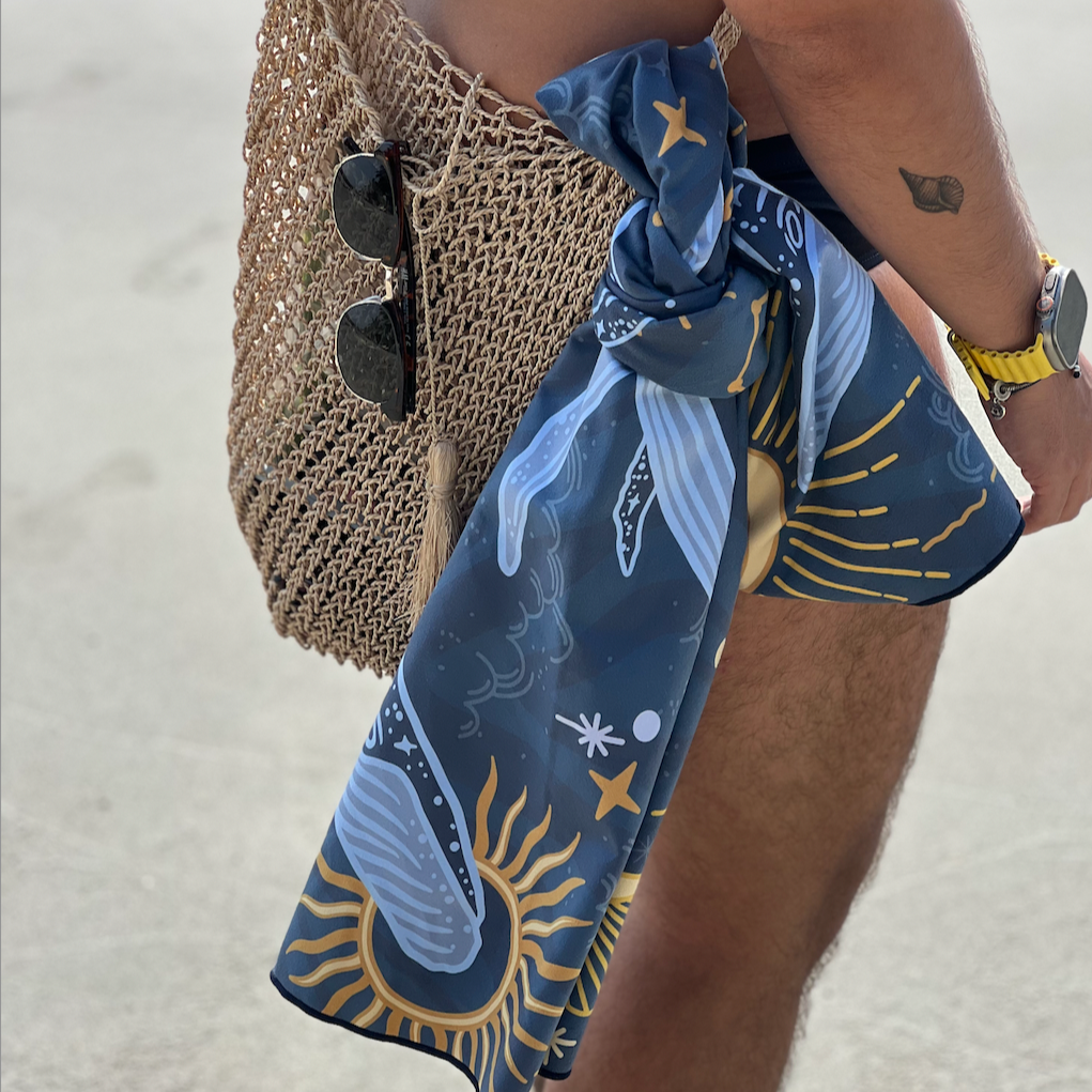 Whales Microfiber Towel