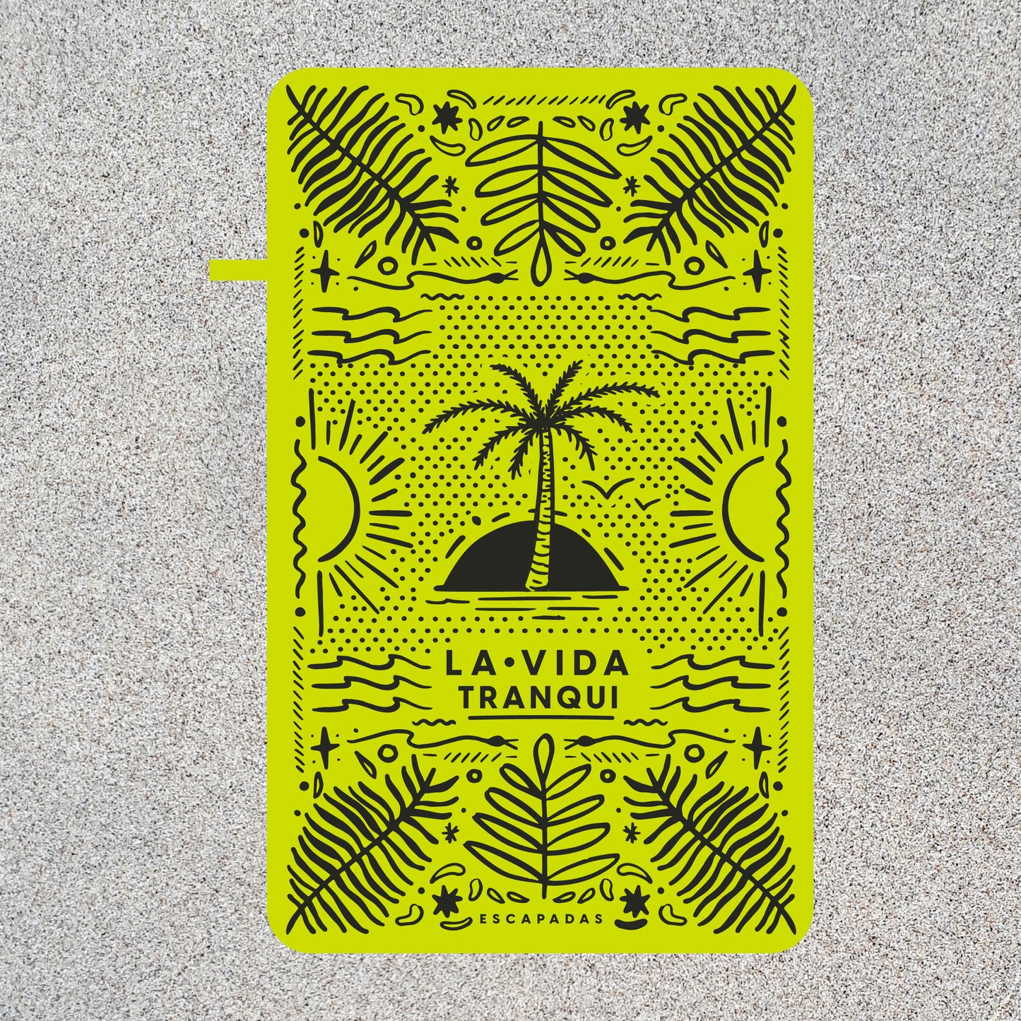 Toalla Microfibra La vida tranqui