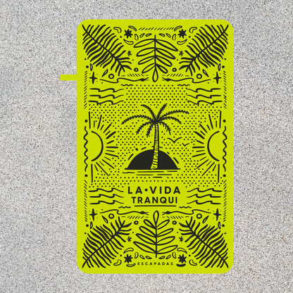 Toalla Microfibra La vida tranqui